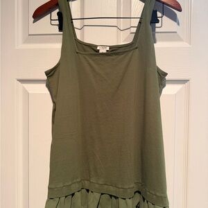 J. Crew Olive Green Tank Top